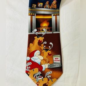 Festive Holiday Pattern Tie UNISEX